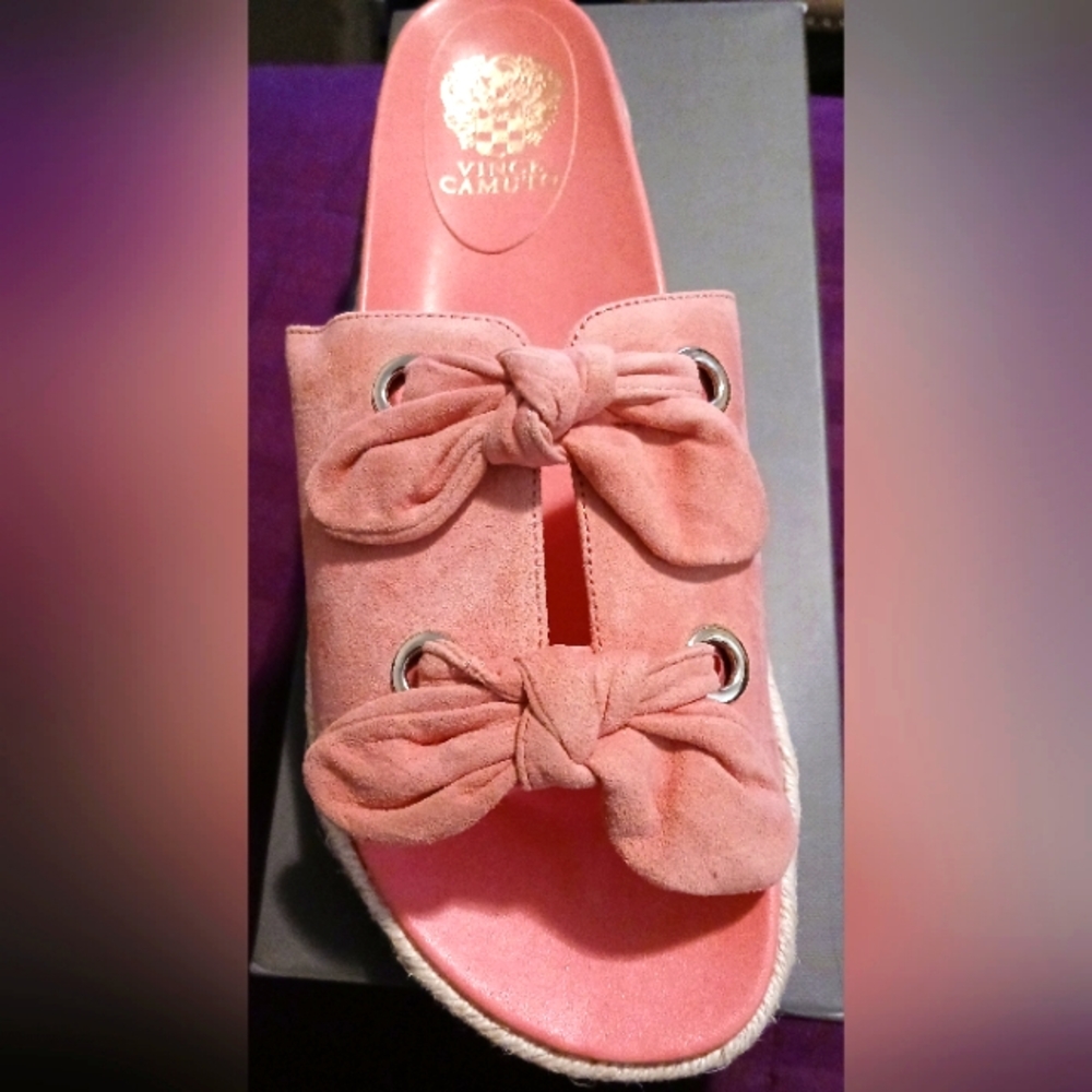 VINCE Camuto Suede Slide Sandal